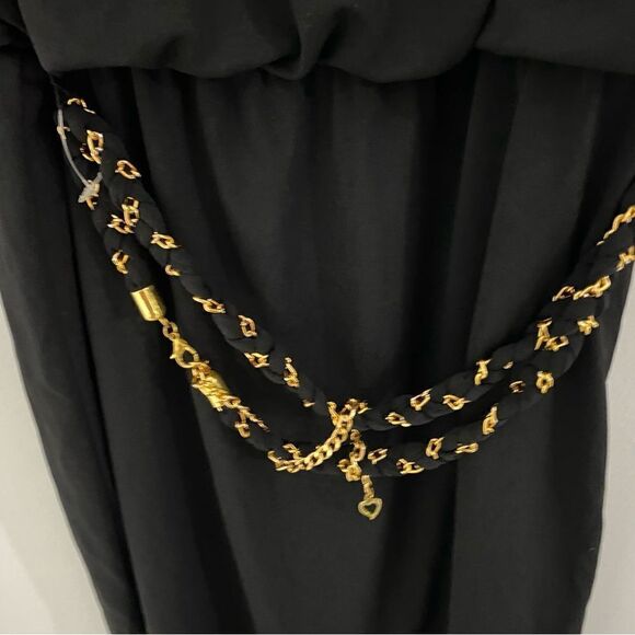 Thalia Sodi Womens Studded Cold Shoulder Casual Dress Black S - Picture 4 of 5